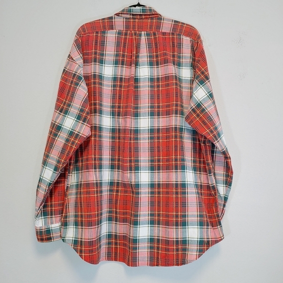 Ralph Lauren Men's Button Down Long Sleeves Plaid Shirt Sz XL Festive Comfy Cozy - Picture 8 of 11